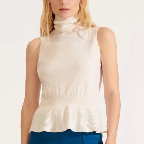 Veronica Beard Tops - Veronica Beard Noor Cashmere Cream Sweater Top